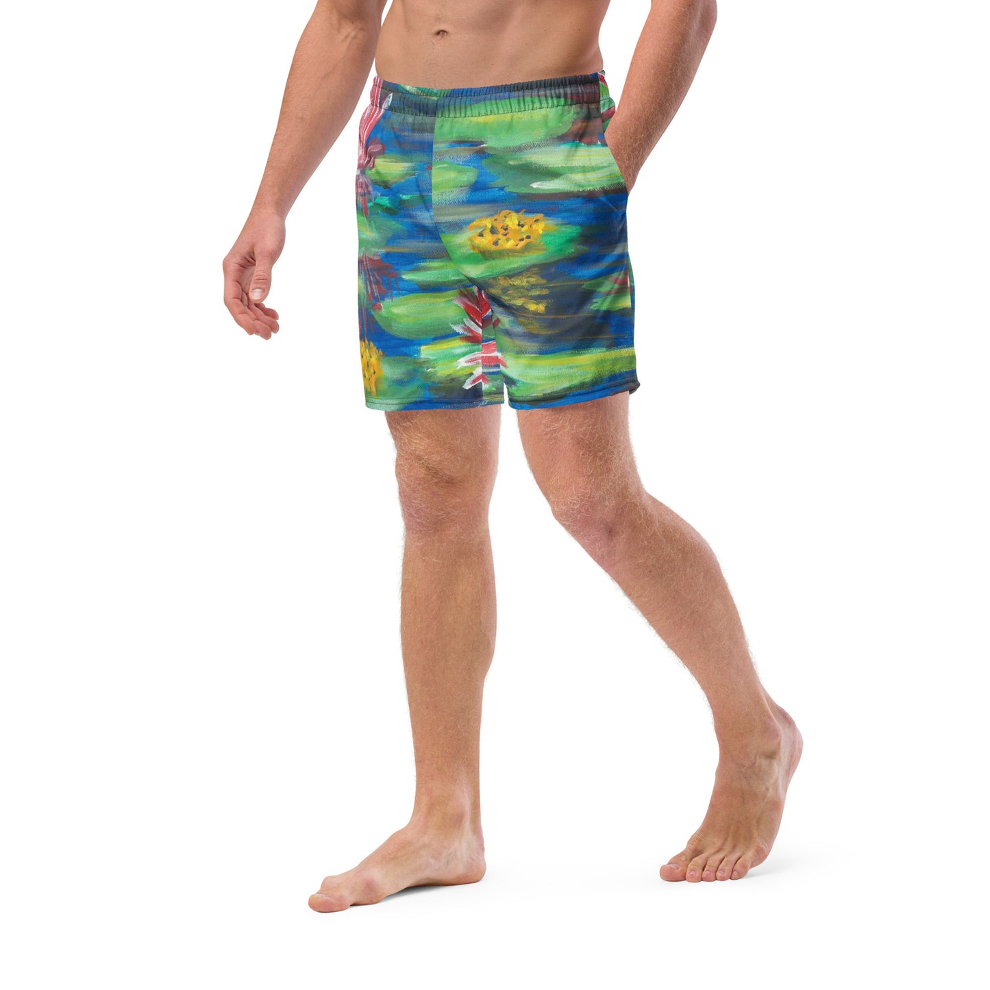 Water Lilies- Men's swim trunks