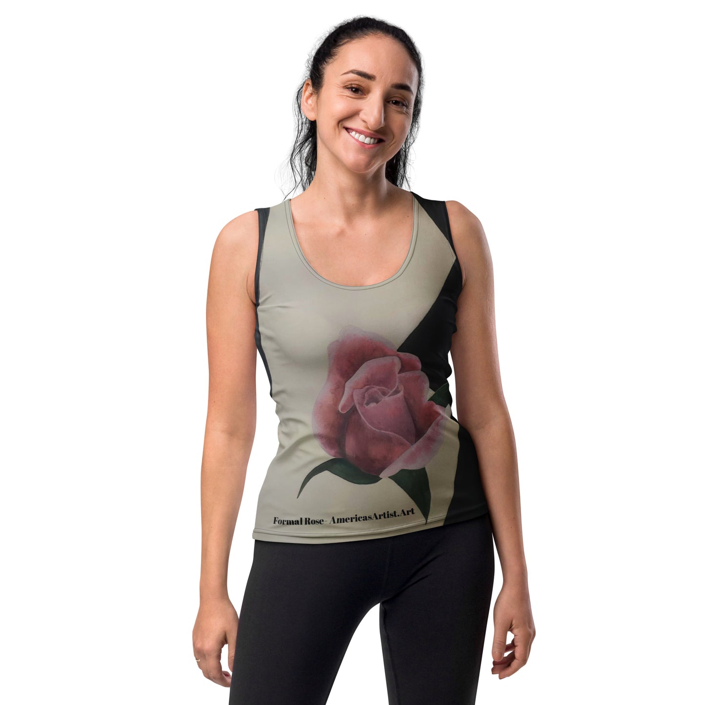 Formal Rose- Cut & Sew Tank Top