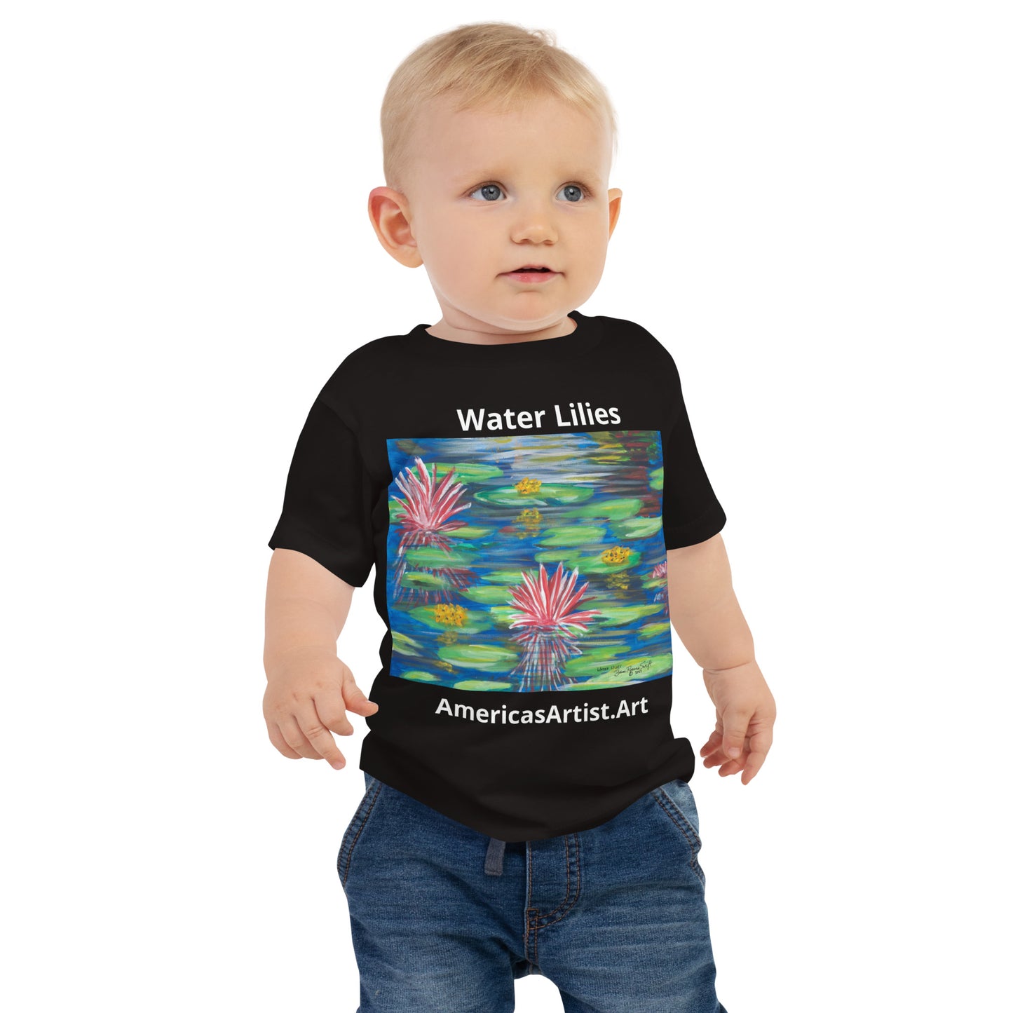 Water Lilies- Baby Jersey Short Sleeve Tee