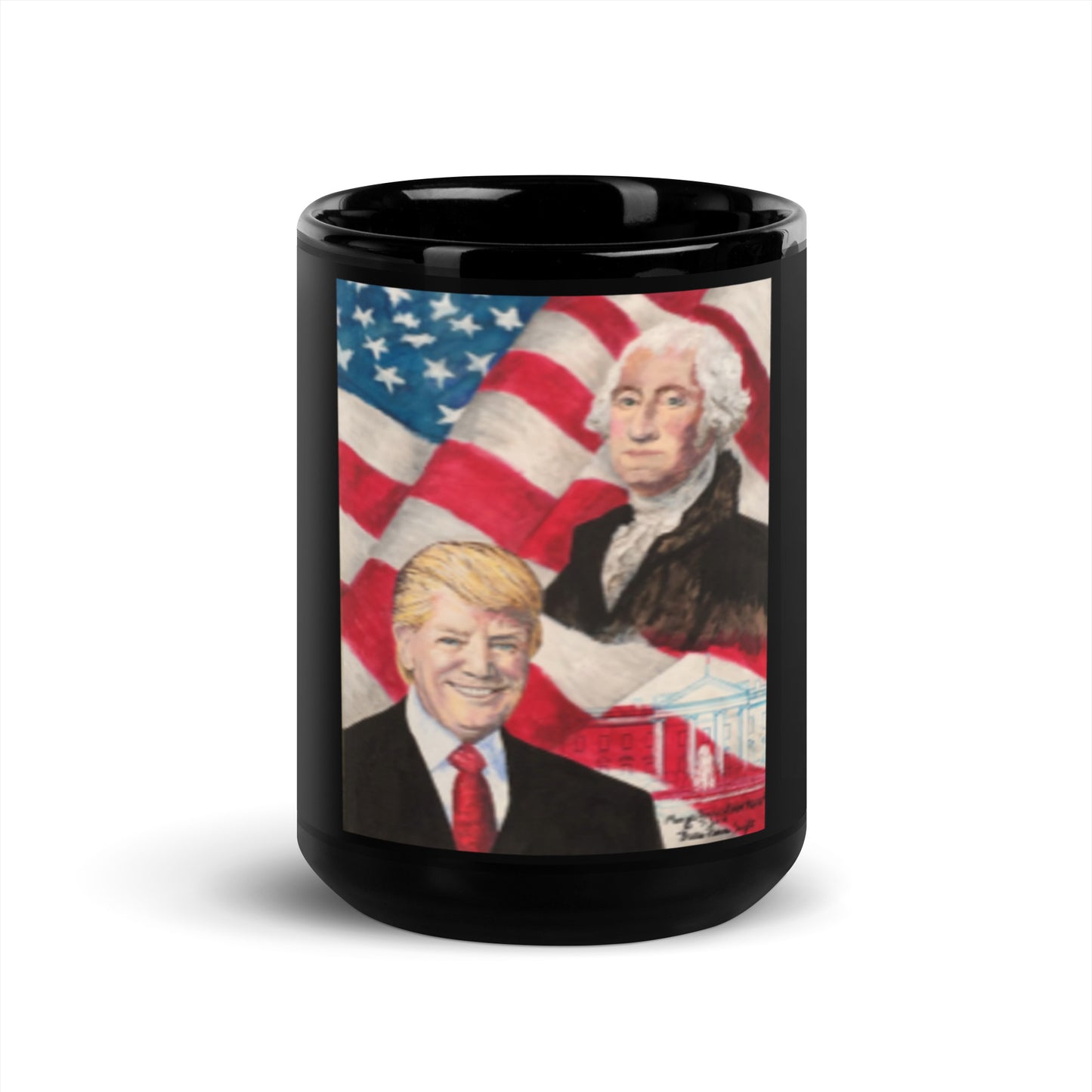 Trump Black Glossy Mug