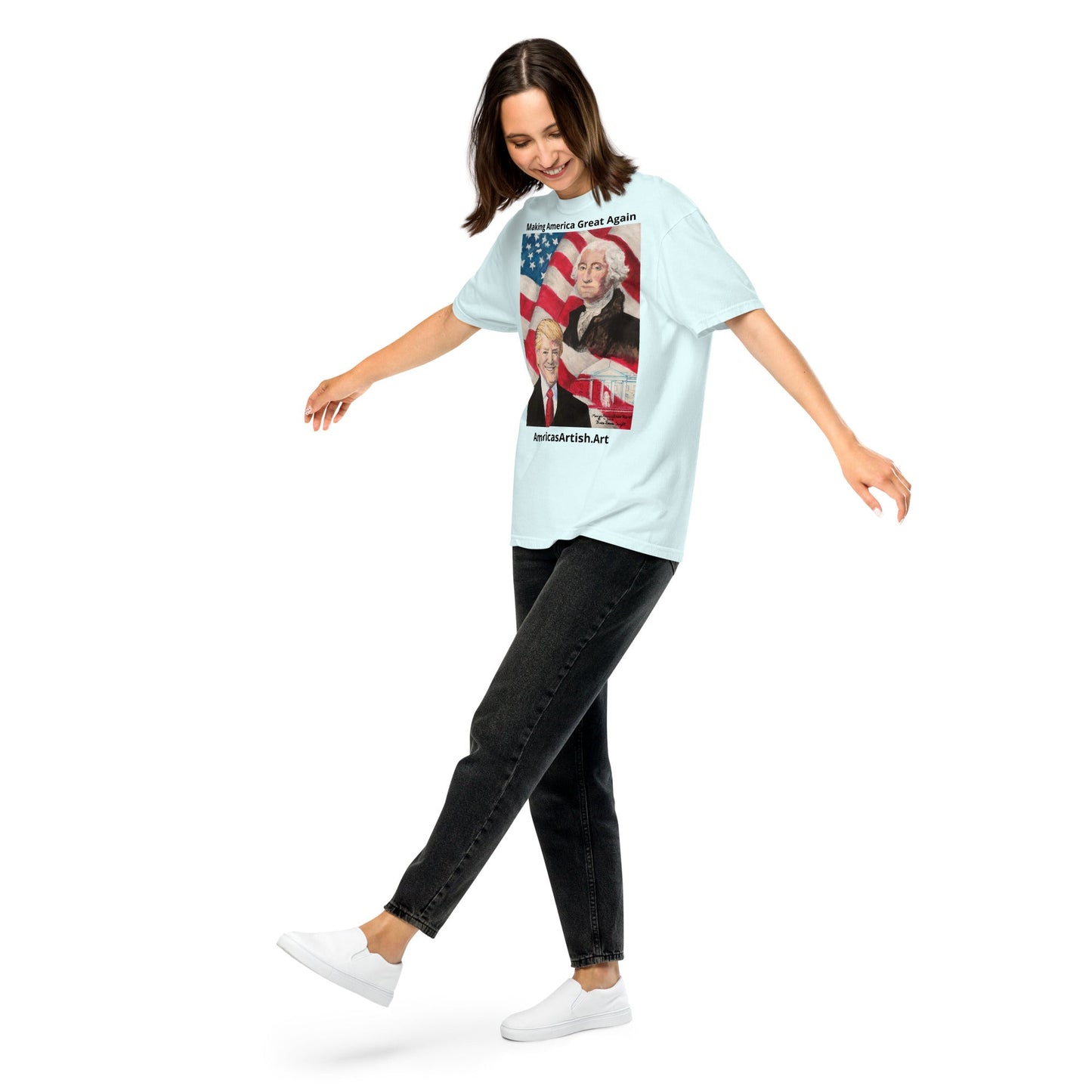 Trump -dyed heavyweight t-shirt