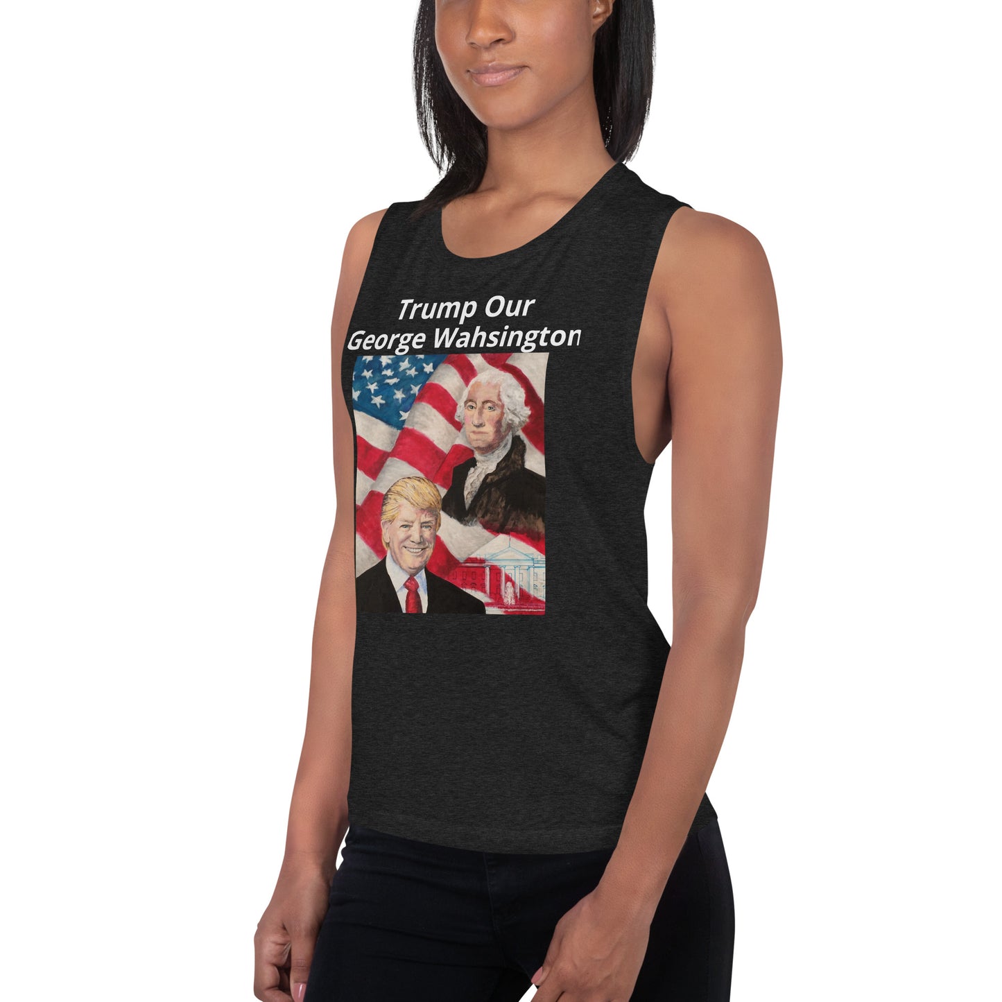 Trump/Washington Ladies’ Muscle Tank