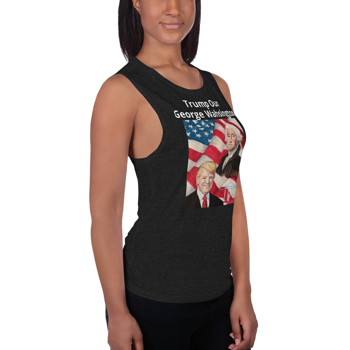 Trump/Washington Ladies’ Muscle Tank