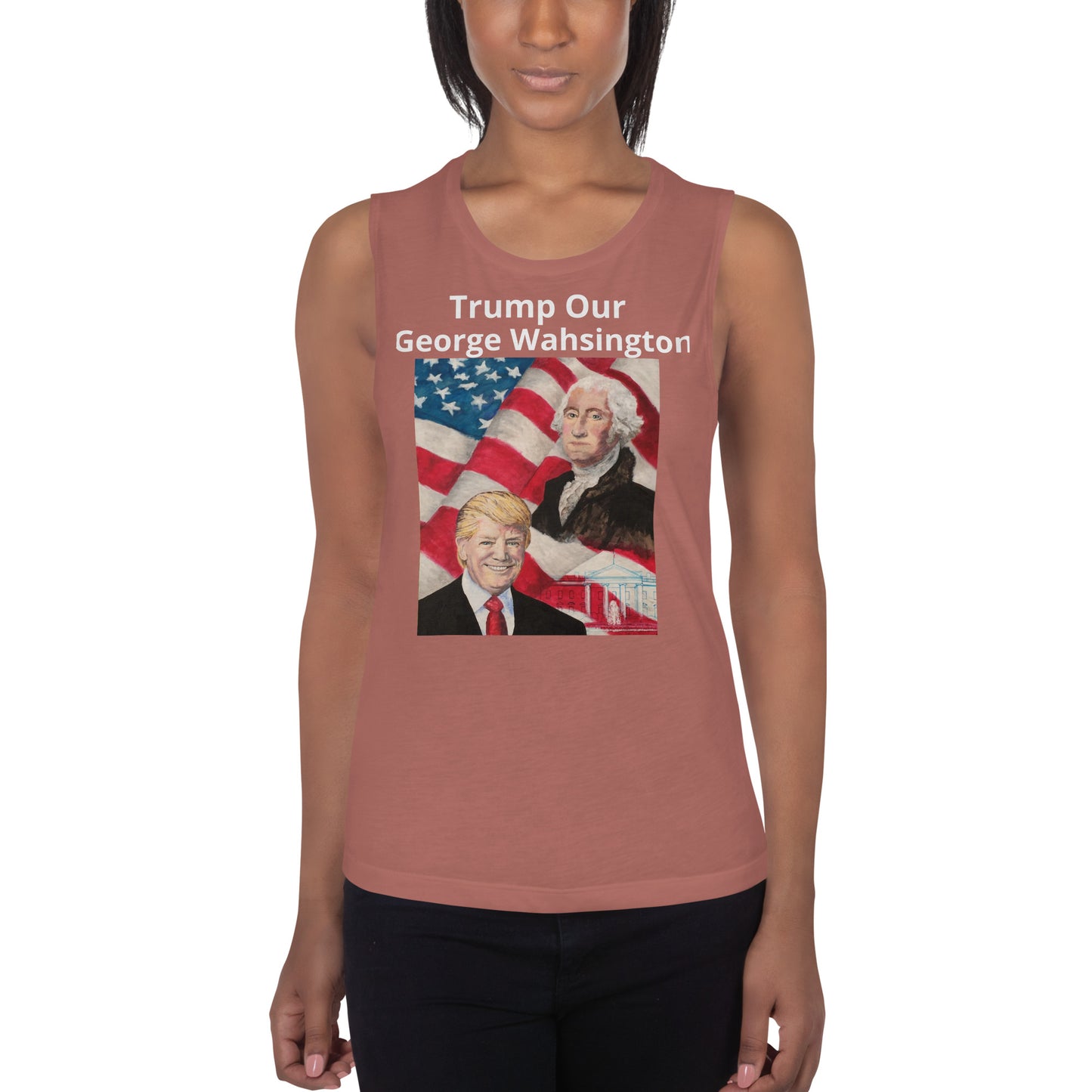 Trump/Washington Ladies’ Muscle Tank