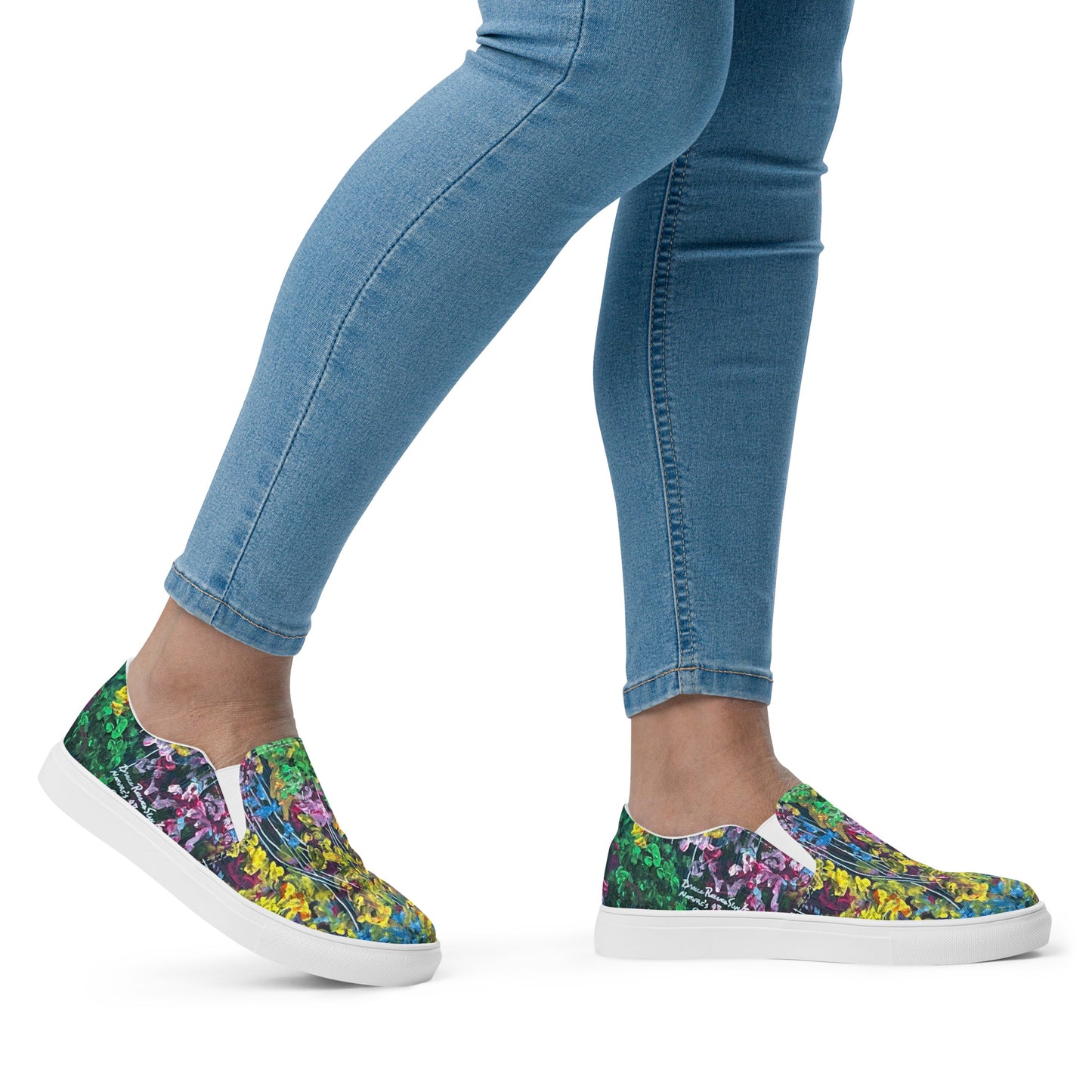 Nature's 4th Of July- Women’s slip-on canvas shoes