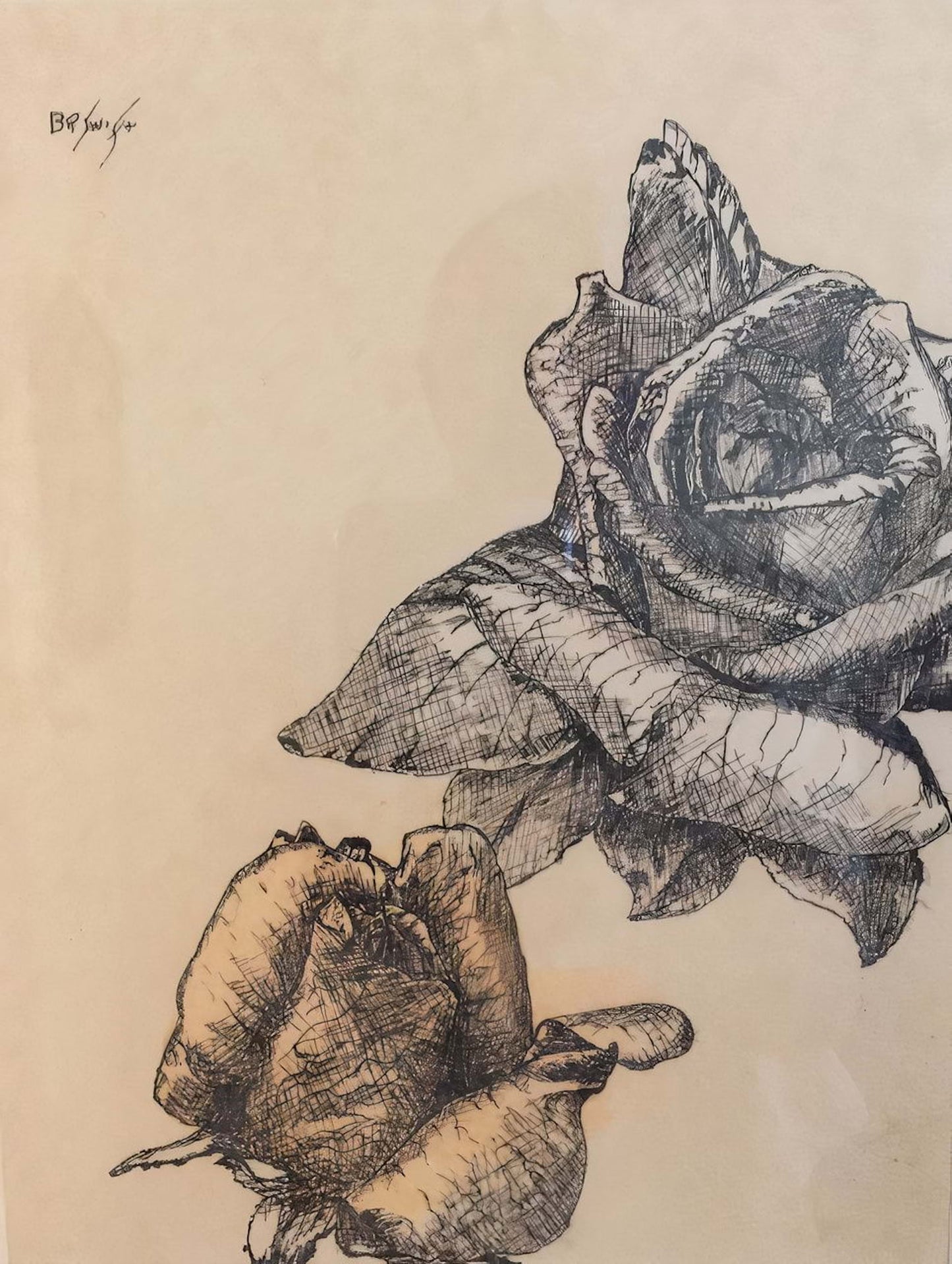 Gold and Purple Roses