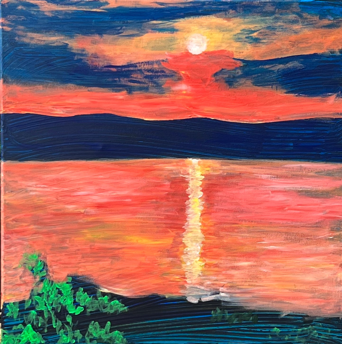 Reproduction- Sunset on the Sea of Galilee