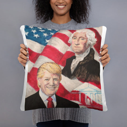 Trump/Washington Pillow