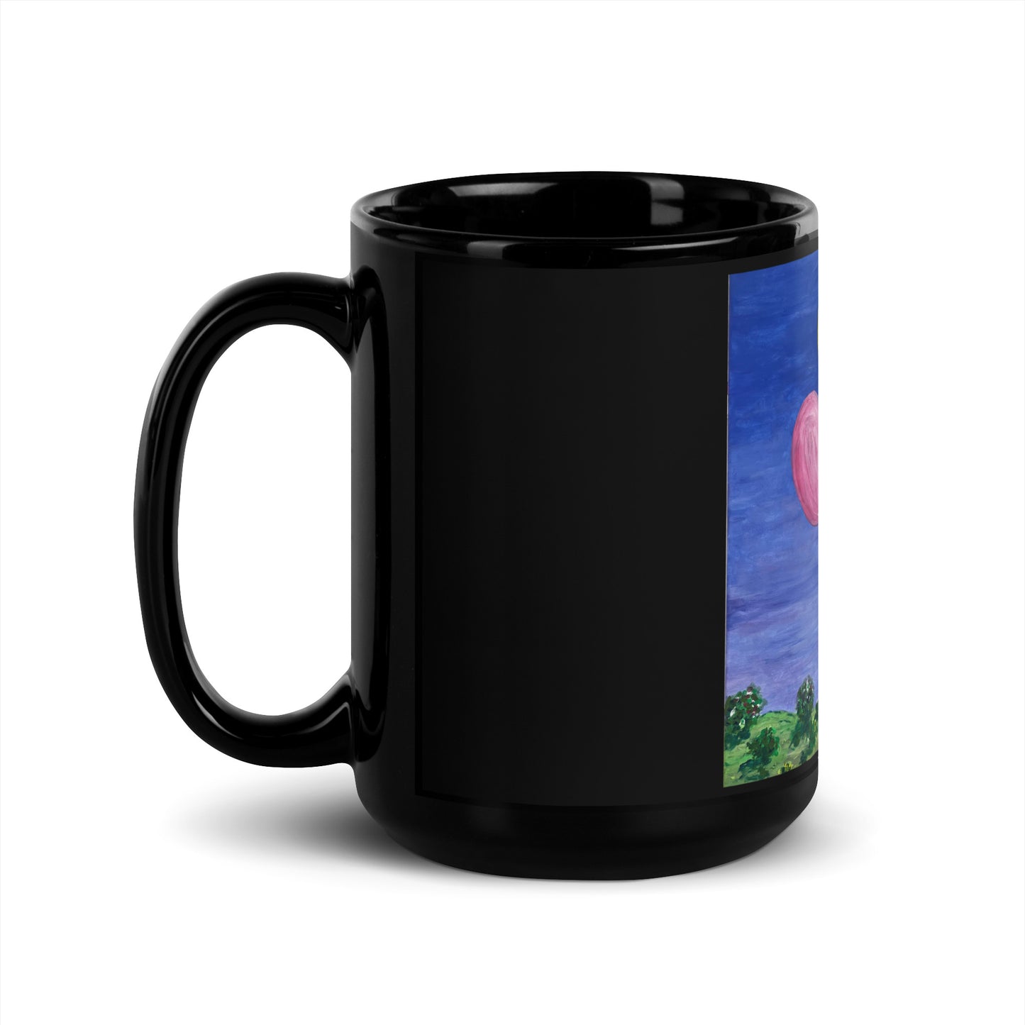 Balloon Pilot Black Glossy Mug