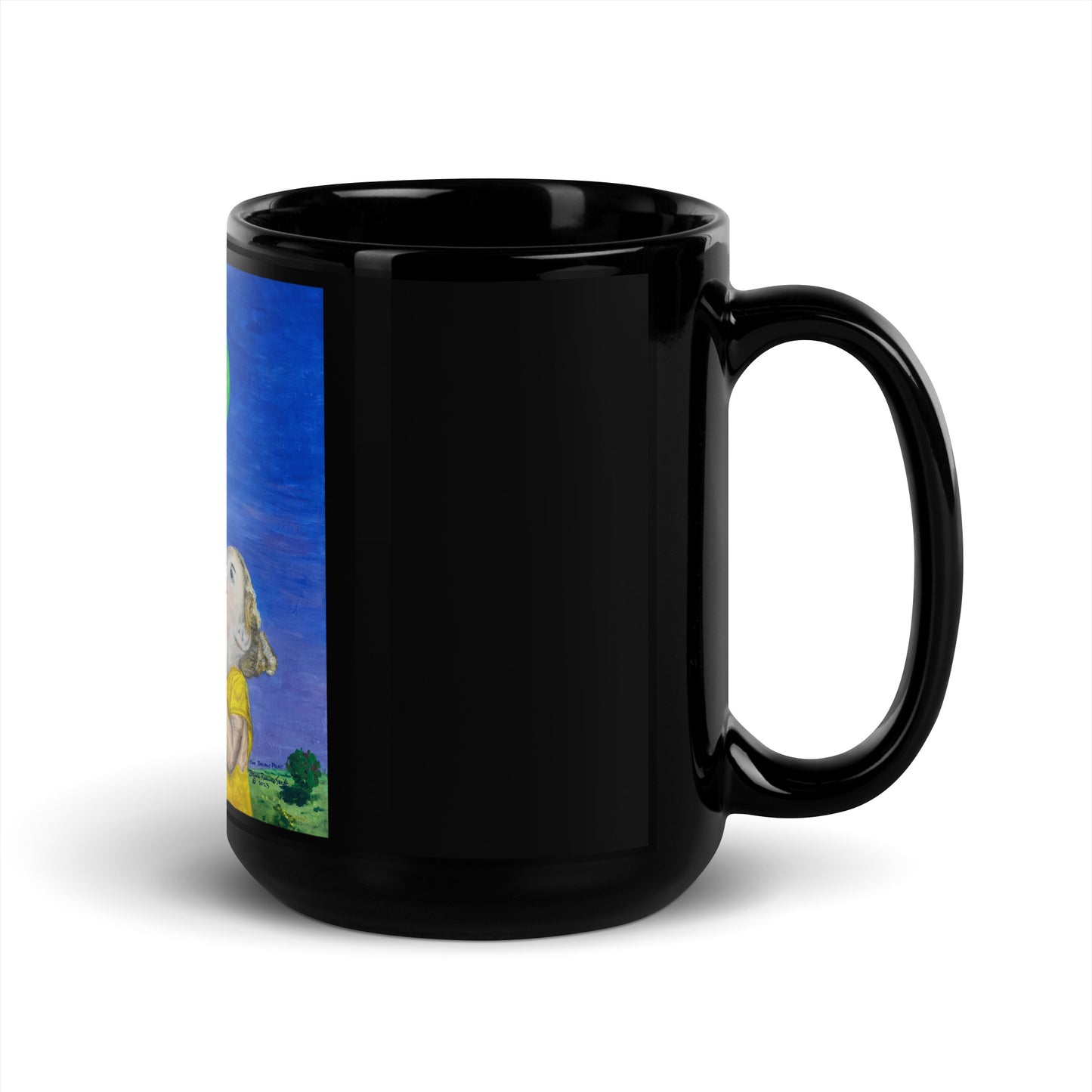 Balloon Pilot Black Glossy Mug