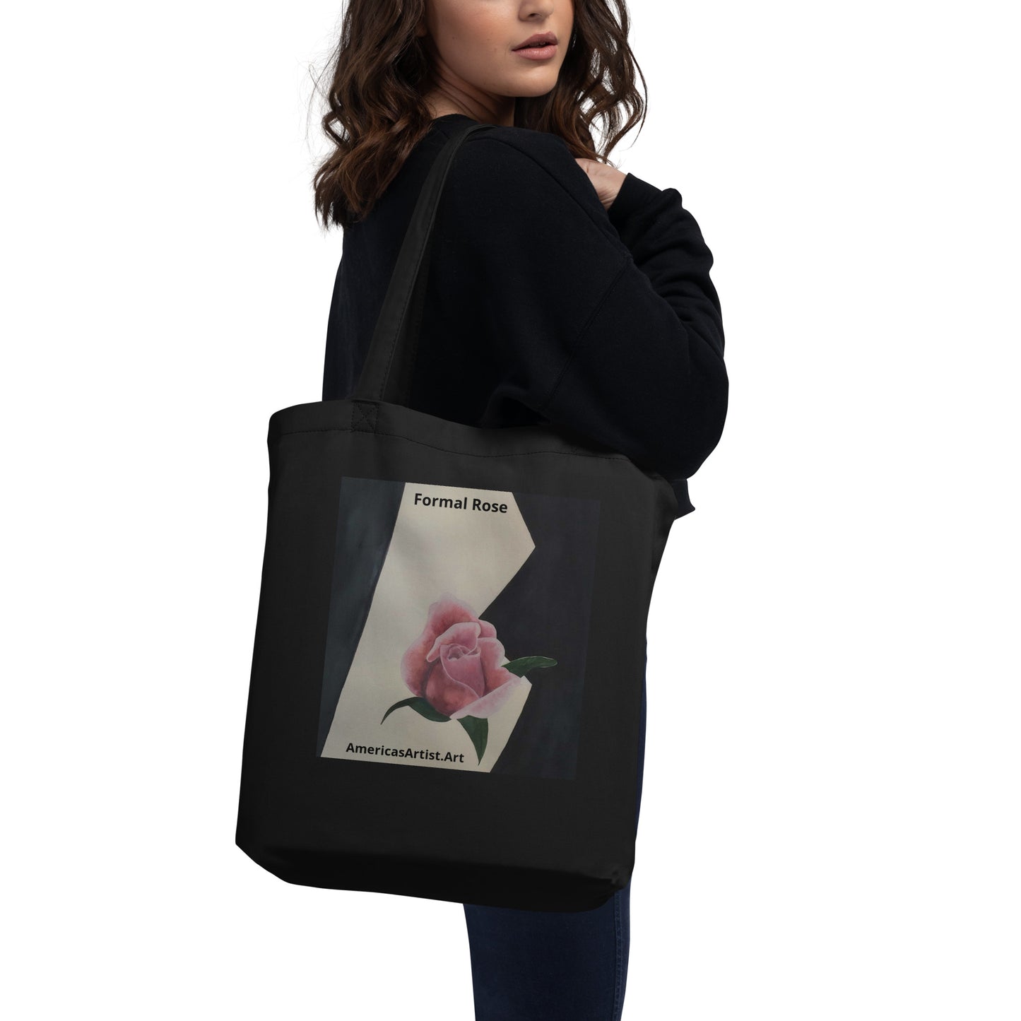 Formal Rose Tote Bag