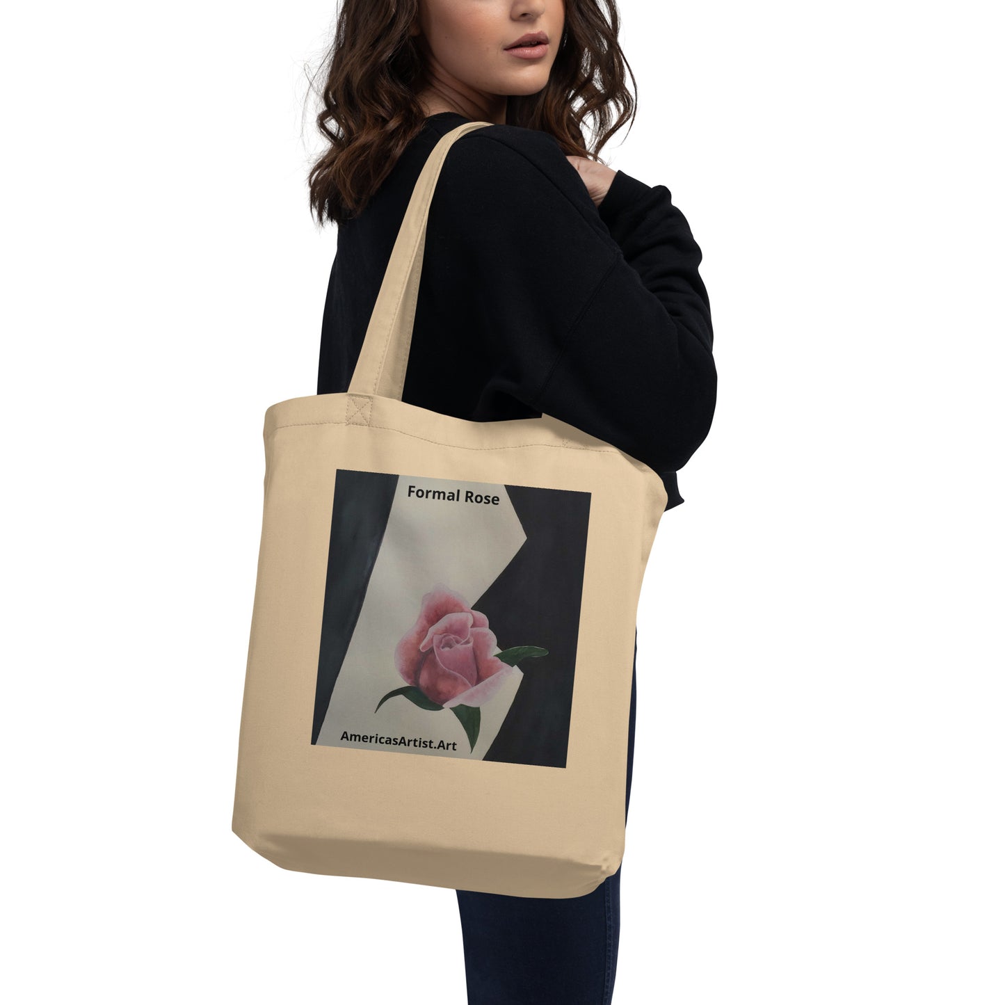 Formal Rose Tote Bag