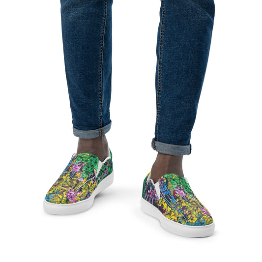 Nature's 4th Of July- Men’s slip-on canvas shoes