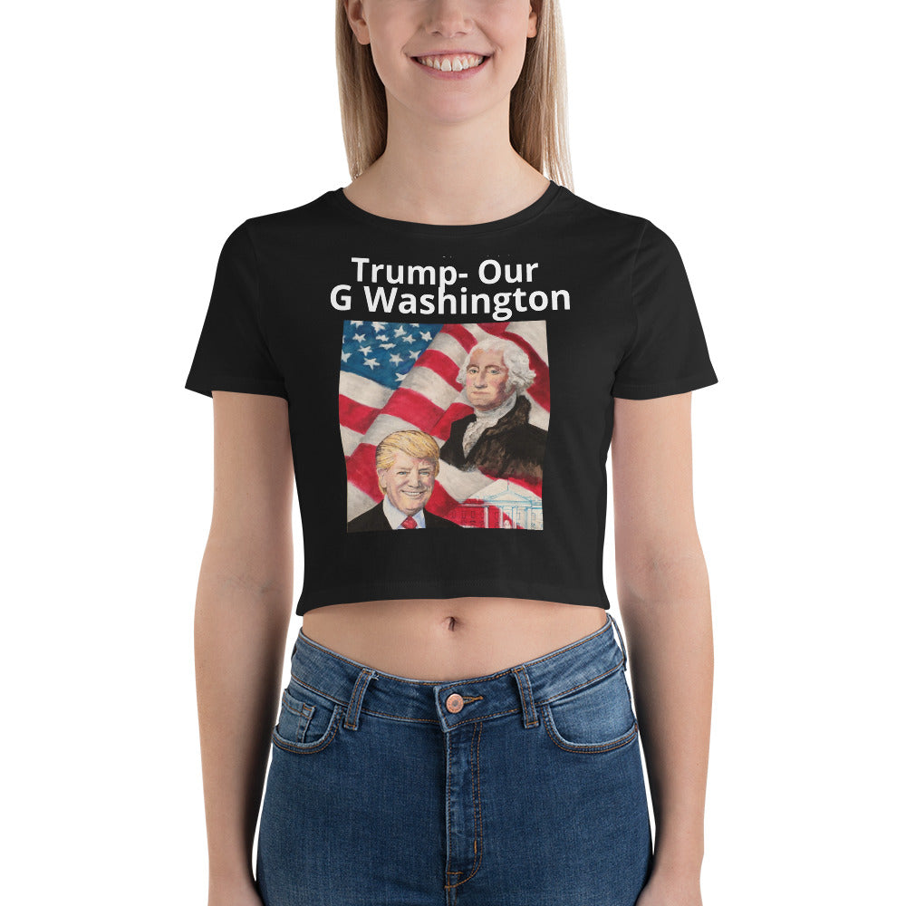 Trump Our G Washington-Women’s Crop Tee