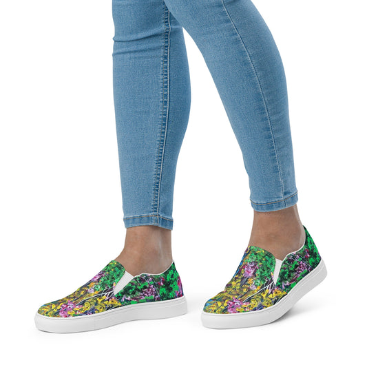 Nature's 4th Of July- Women’s slip-on canvas shoes